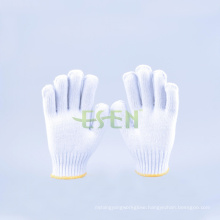 2016 Hot Selling Cotton Gloves 350-900g, Safety Work Glove with Yellow Edge